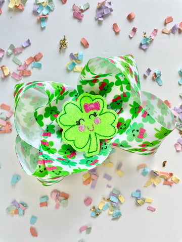 Clover Cutie Hairbow - Darling Little Bow Shop