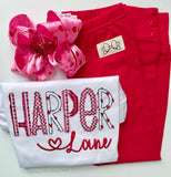Red Heart Button Leggings - Darling Little Bow Shop