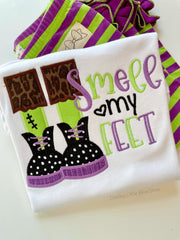 Smell my Feet Frankenstein shirt or bodysuit for girls