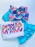 Exotic Garden shirt, name spelled out in Lilly Pulitzer print - Darling Little Bow Shop