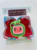 Cocomelon Hairbow - Coco melon bow - Darling Little Bow Shop
