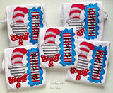 Cat in the Hat inspired shirt for girls - Darling Little Bow Shop