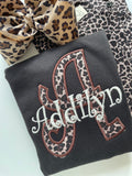 Leopard print Button Leggings - fleece lined and warm - Darling Little Bow Shop