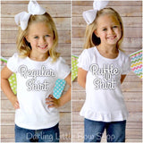 Valentine Rainbow shirt or bodysuit for girls - Darling Little Bow Shop