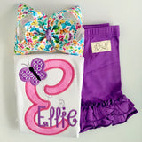 Butterfly Bow, Butterfly Hairbow, choose 3", 4-5" or 6" - Darling Little Bow Shop