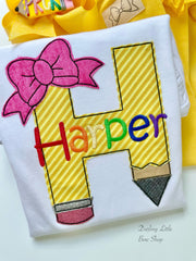 Pencil Initial Shirt