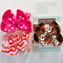 Thanksgiving Sass Hairbow Set LIMITED and READY TO SHIP