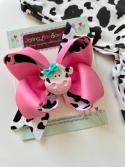 Cow Hairbow