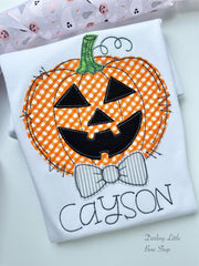 Ghouls and Gourds JackOLantern boy shirt or bodysuit