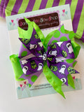Frankenstein Bow, Monster Mash bow - Darling Little Bow Shop