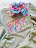 Girls Lilly print Sweatshirt - Darling Little Bow Shop