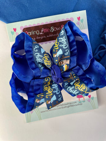 Nativity Hairbow - Darling Little Bow Shop