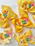 Pencil Name Hairbow LIMITED - Darling Little Bow Shop