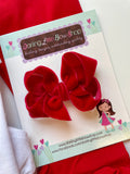 Velvet Hairbow - Darling Little Bow Shop