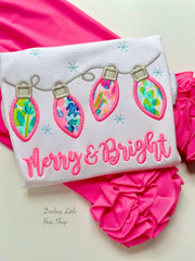 Merry & Bright Christmas Lights shirt or bodysuit