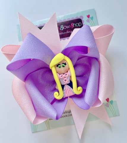 Rapunzel hairbow - Darling Little Bow Shop