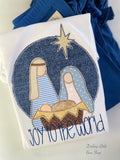 Nativity shirt or bodysuit for girls - girly nativity shirt - Darling Little Bow Shop