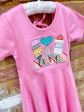 Pink Dress for Back to School - Darling Little Bow Shop