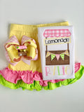 Lemonade Stand hairbow, choose single or double stacked - Darling Little Bow Shop