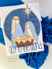 Nativity shirt or bodysuit for girls - girly nativity shirt