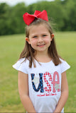 USA Land that I Love shirt, tank or bodysuit for Girls 4th of July - Darling Little Bow Shop