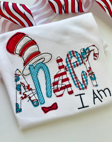 School Shirt for boys - personalized I am - Darling Little Bow Shop