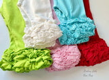 Lime Green Ruffle Icing Capris - Darling Little Bow Shop