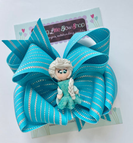 Elsa hairbow - Darling Little Bow Shop