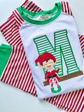 LIMITED Family Christmas Pajamas and Nightgowns - raglan striped style - infant to adult sizes