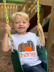 Pumpkin shirt or bodysuit for boys and baby boys - Farmhouse Pumpkin Patch