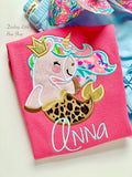Mermaid Unicorn Girls Tank or Ruffle Shirt - Darling Little Bow Shop