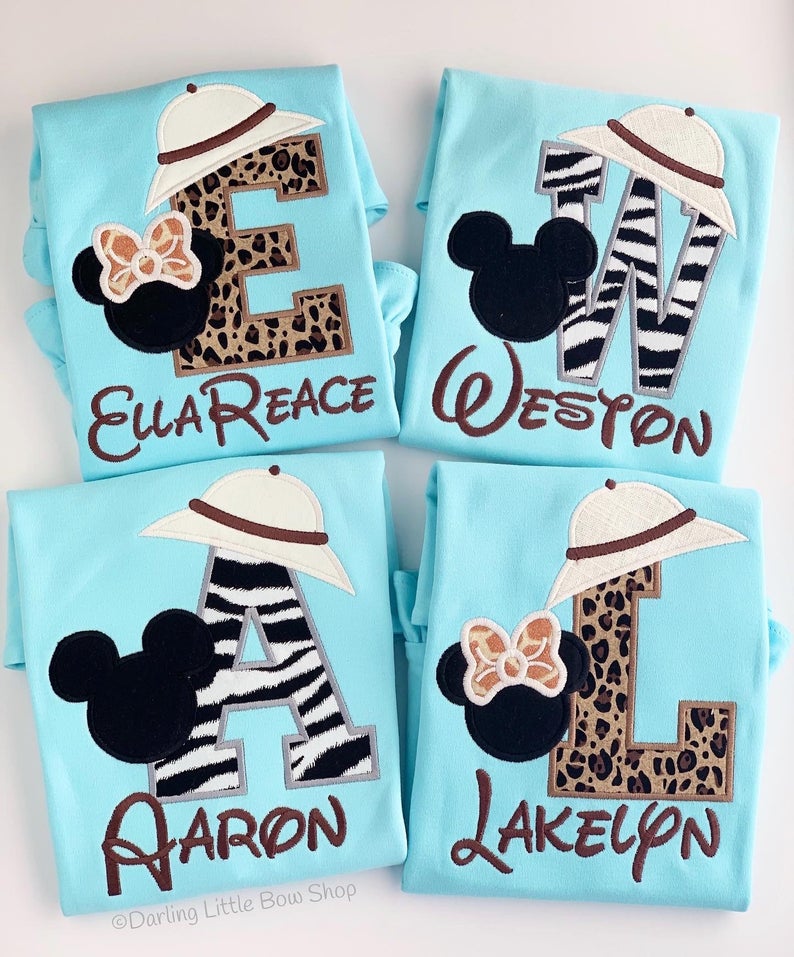 Animal Kingdom Safari leopard print ruffle shirt, tank or bodysuit