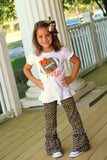 Leopard Ruffle Pants - double cheetah print ruffle pants - Darling Little Bow Shop