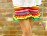 Lollipop Rainbow Ruffle Shorties sizes 2 to girls 12 - Darling Little Bow Shop