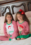 LIMITED Family Christmas Pajamas and Nightgowns - raglan striped style - infant to adult sizes