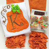 Pumpkin Orange Icing Leggings - size NB to 12 - Darling Little Bow Shop