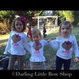 Turkey bodysuit or shirt for girls, Turkey Glam - Darling Little Bow Shop