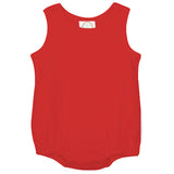 Red flutter sleeve shirt or baby bubble for 4th of July - Darling Little Bow Shop