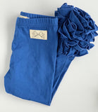 Royal Blue Ruffle Leggings Icings - Darling Little Bow Shop
