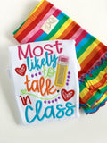 Girls School Shirt - Most Likely to Talk in Class - Darling Little Bow Shop